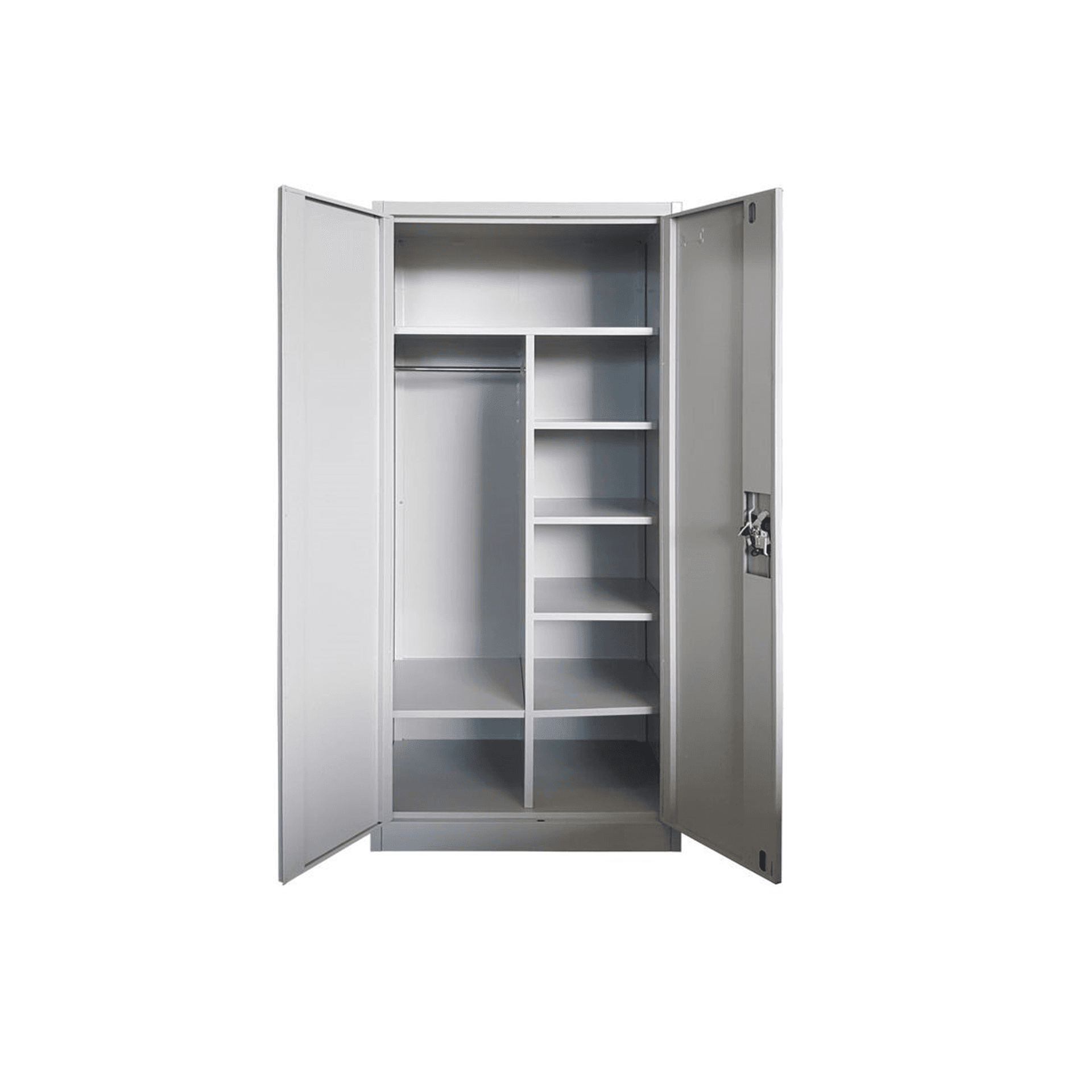 2 Door Metal Wardrobe with Lock