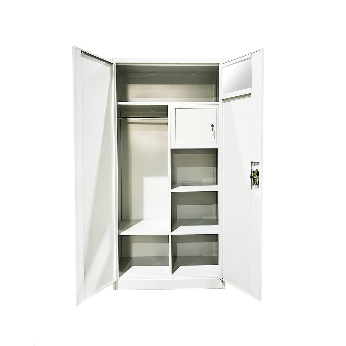 2 Door Metal Cabinet with Door In Door Safe