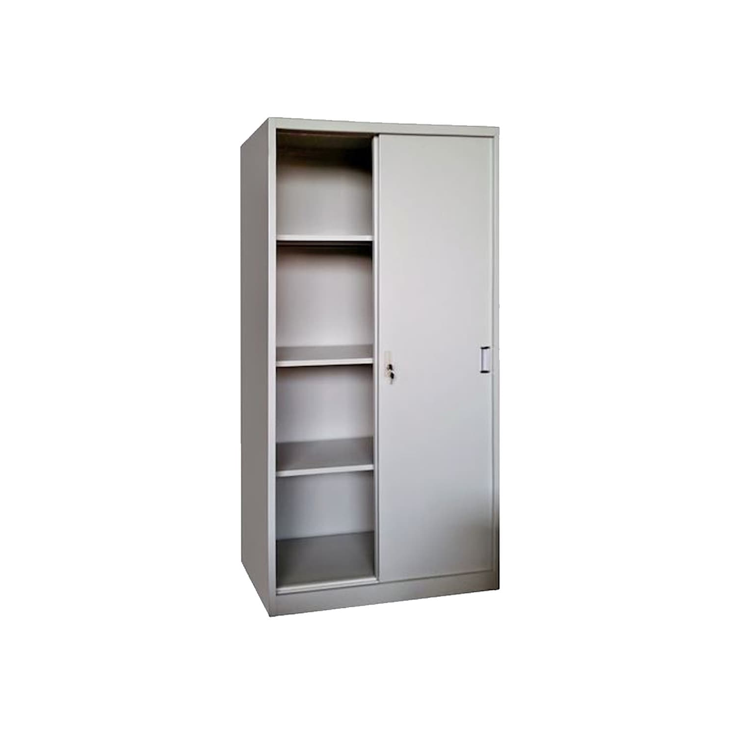 Sliding Door Metal Cabinet with 3 adjustable shelve