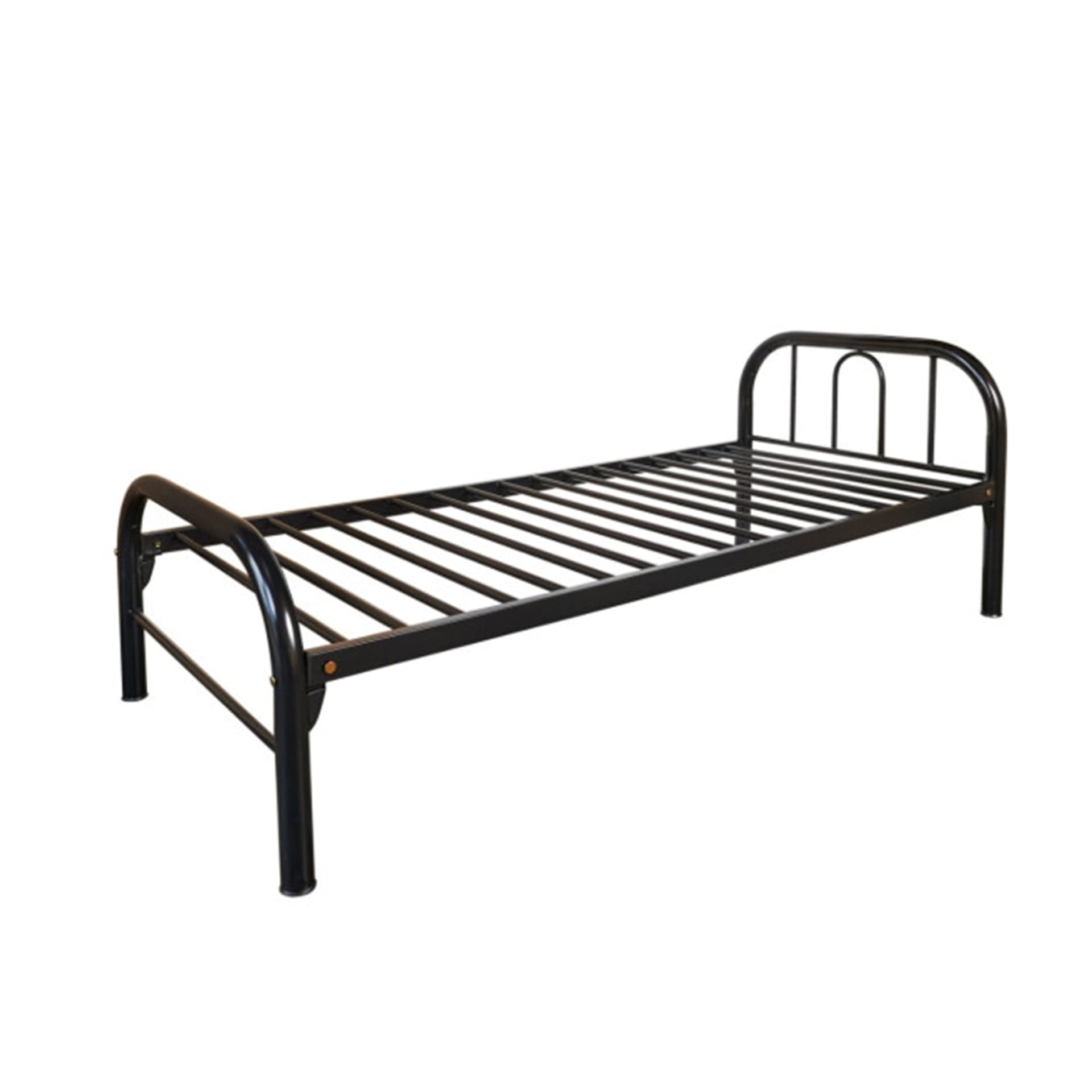 Single Metal bed (Black / White)