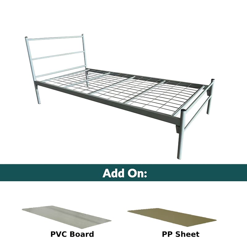 Single Metal Bedframe Only (Choice Of Bedboard Available PP Sheet)